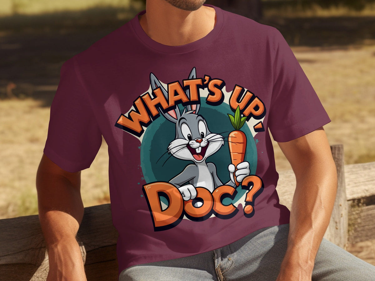 What's Up Doc Rabbit and Carrot Cartoon Graphic T-Shirts product image 26