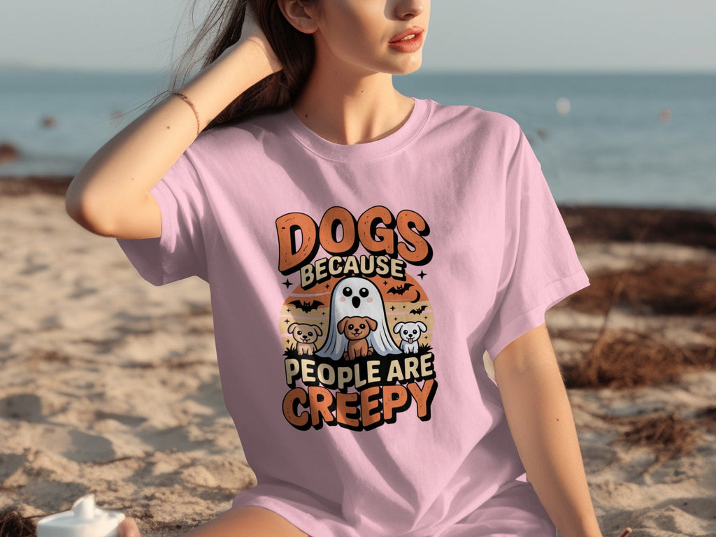 Dogs Because People Are Creepy Halloween Dogs T-Shirts
