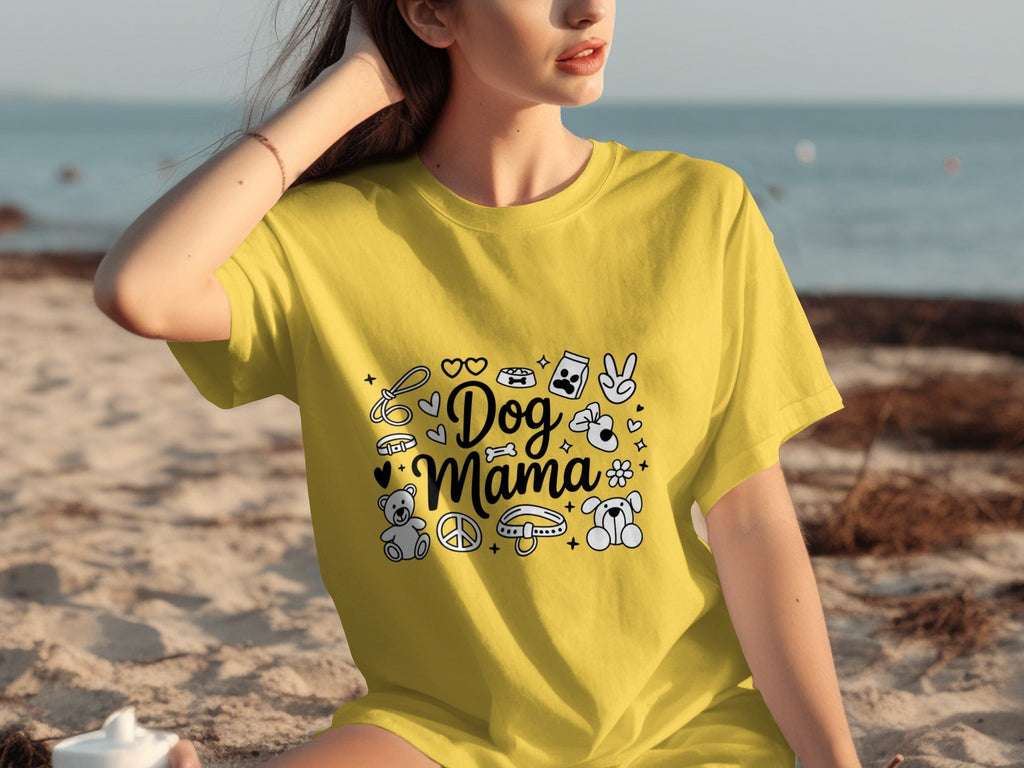 Dog Mama Doodle Graphic For Pet Lovers Cute Design T-Shirts