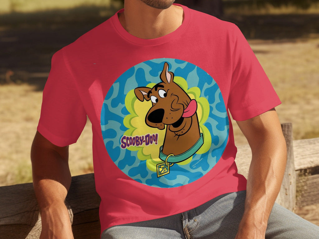 Scooby Doo Cartoon Character Head Tongue Out Design T-Shirts