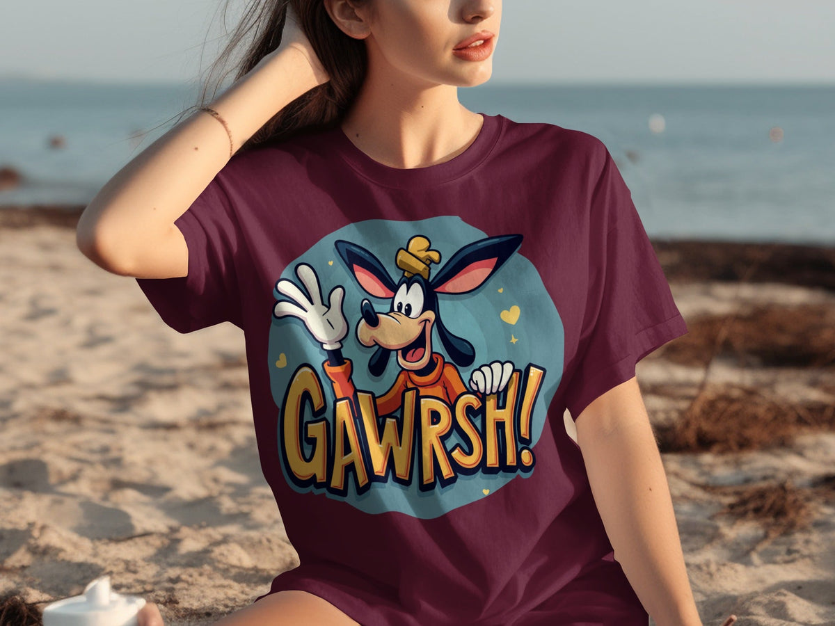 Goofy Gawrsh Cartoon Character Design Graphic T-Shirts