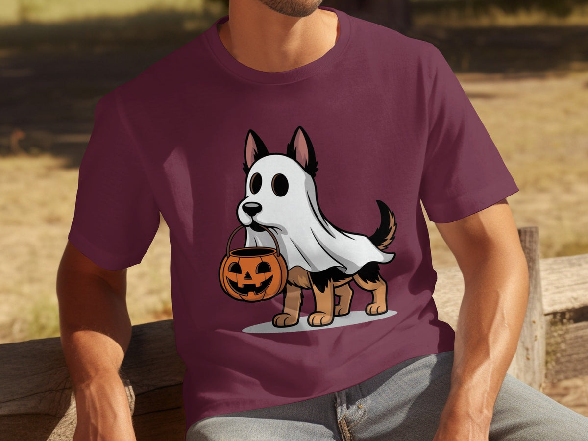 Halloween Dog Ghost Pumpkin Treat Cute Pet Cartoon T-Shirts
