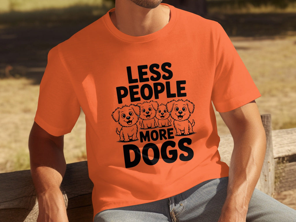 Less People More Dogs with Four Cute T-Shirts product image 19