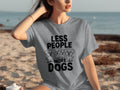 Less People More Dogs with Four Cute T-Shirts product image 1