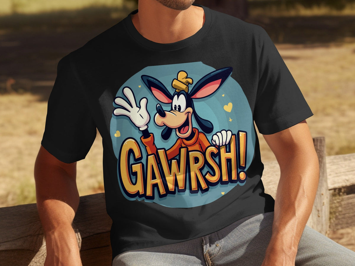 Goofy Gawrsh Cartoon Character Design Graphic T-Shirts