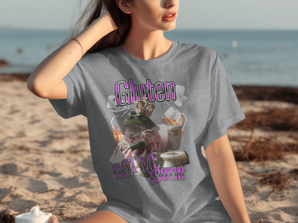 Gluten Got Me Tootin' Frog with Crown Bathroom Humor product image 31