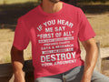 If You Hear Me Say First of All Prepare Charts T-Shirts
