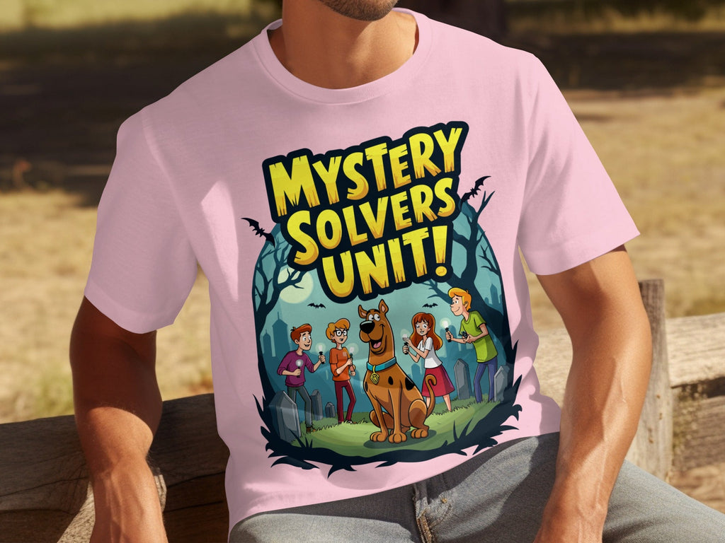 Mystery Solvers Unit In The Graveyard Cartoon T-Shirts