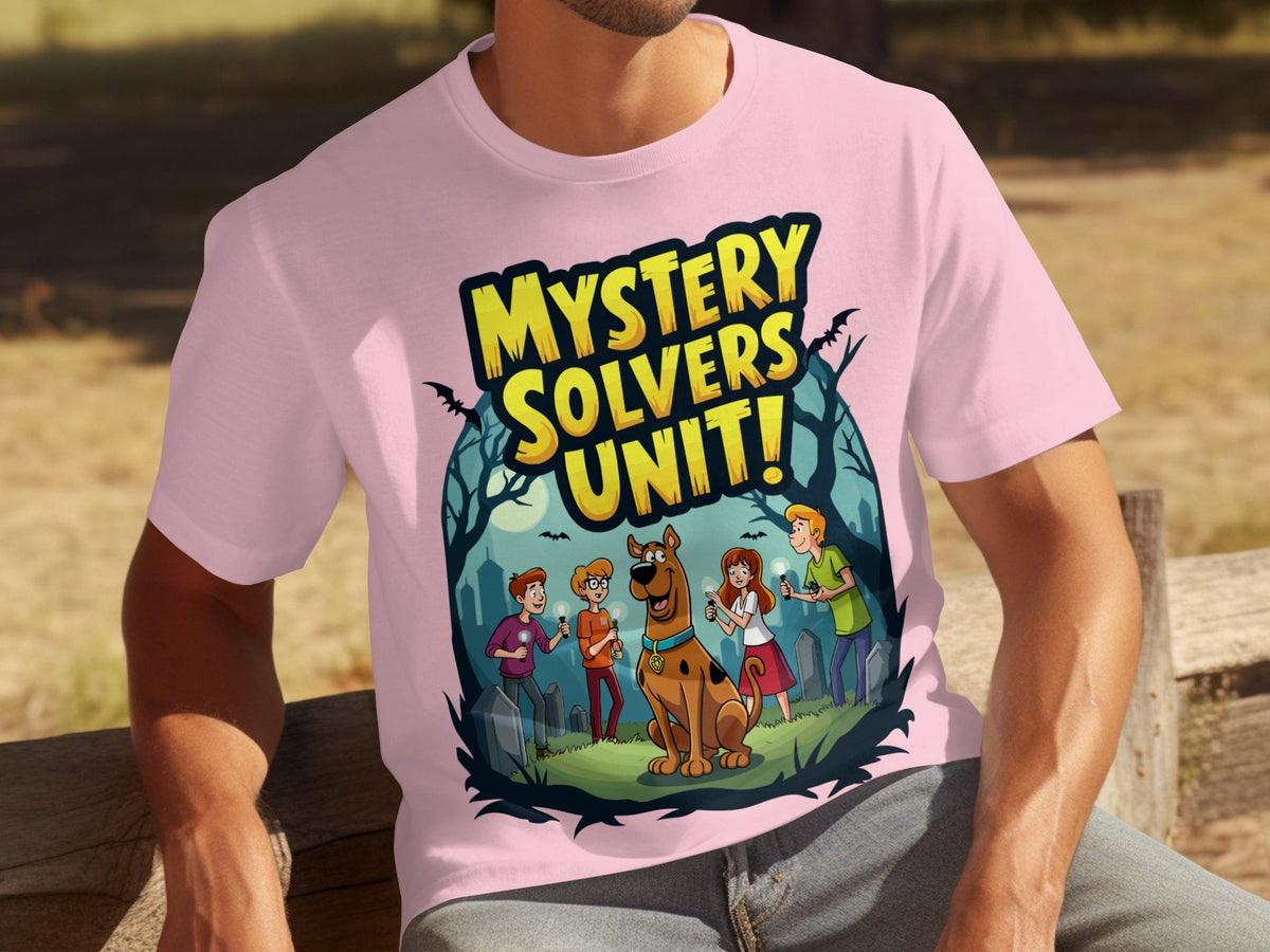Mystery Solvers Unit In The Graveyard Cartoon T-Shirts