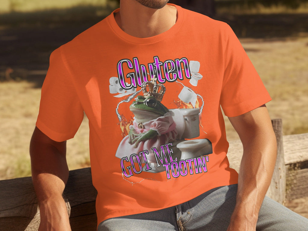 Gluten Got Me Tootin' Frog with Crown Bathroom Humor product image 6
