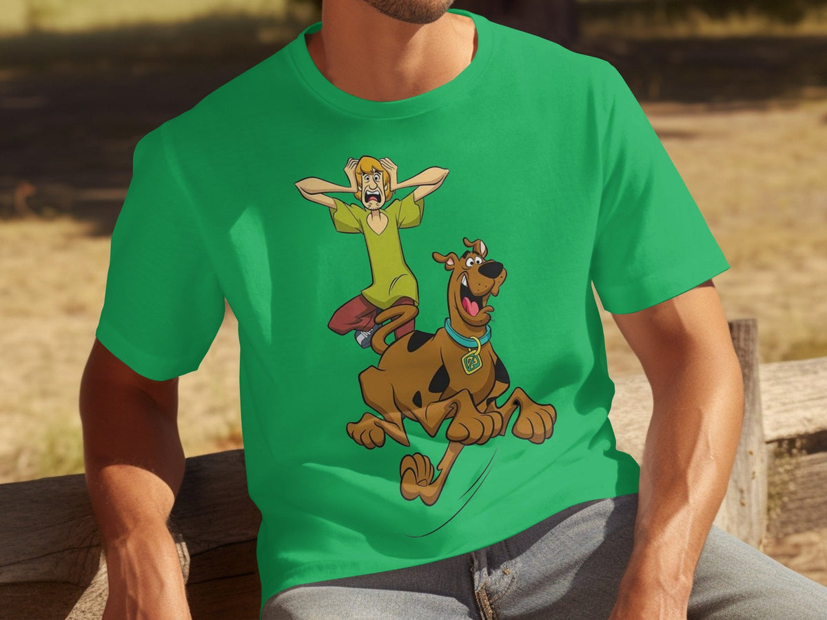 Scooby Doo Scared Shaggy On The Run Animated TV Show T-Shirts
