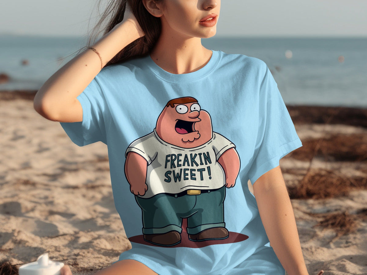 Peter Griffin Freakin Sweet Illustration Design T-Shirts