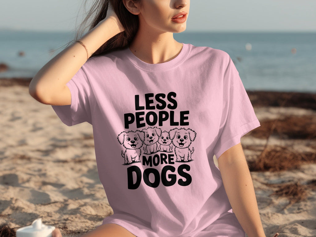 Less People More Dogs with Four Cute T-Shirts product image 12