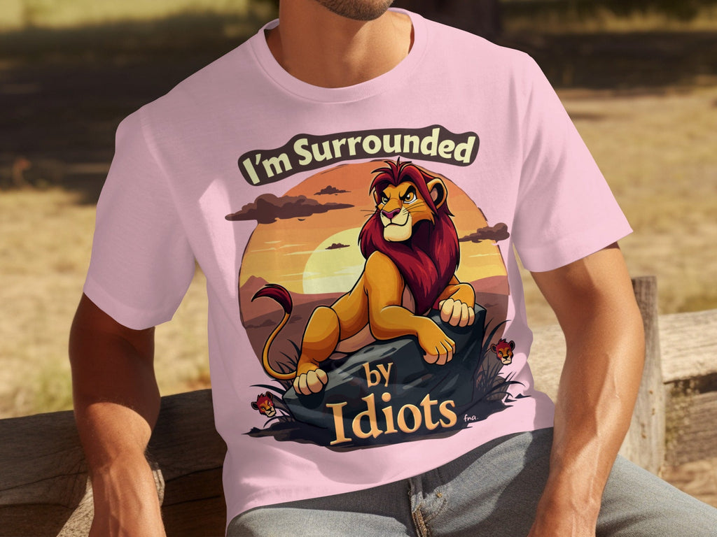 Im Surrounded By Idiots Angry Lion Sunset Artwork T-Shirts product image 27