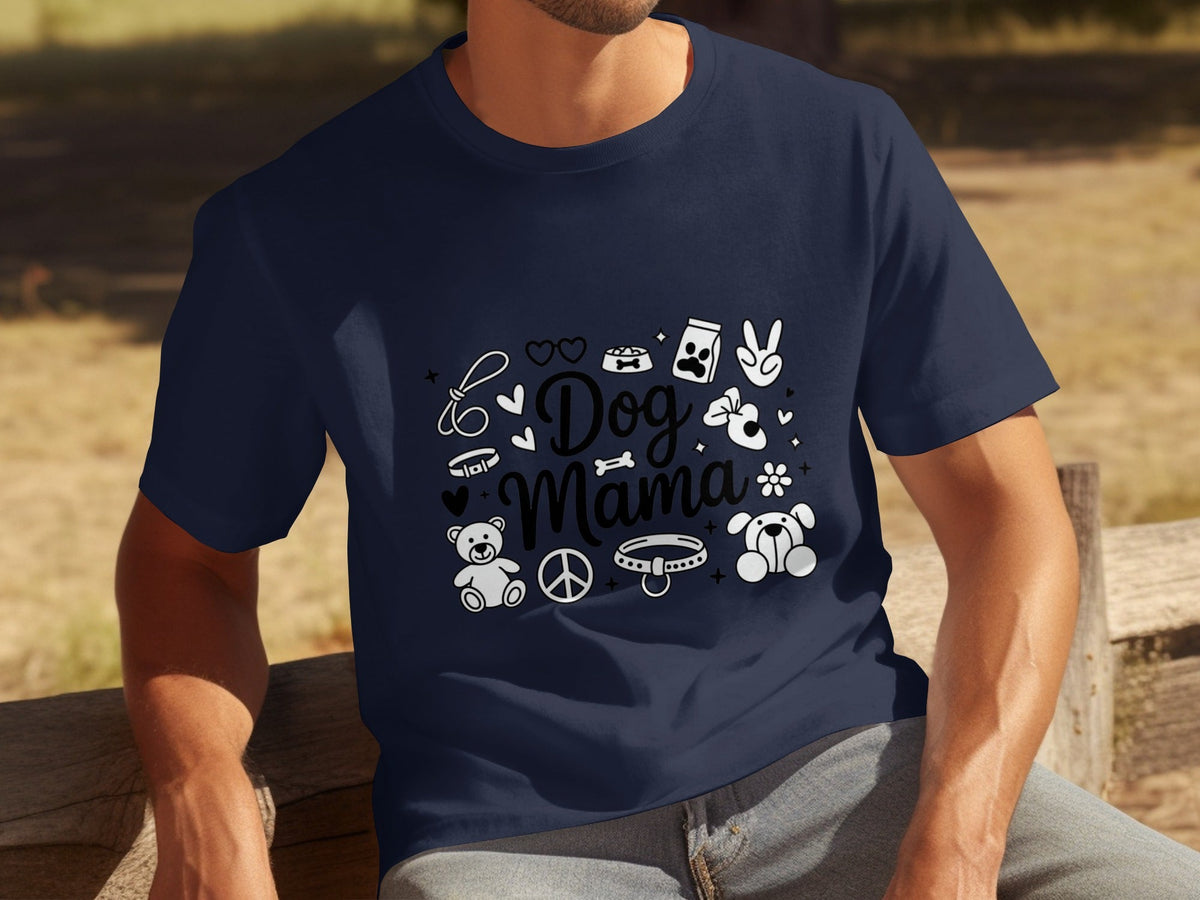 Dog Mama Doodle Graphic For Pet Lovers Cute Design T-Shirts