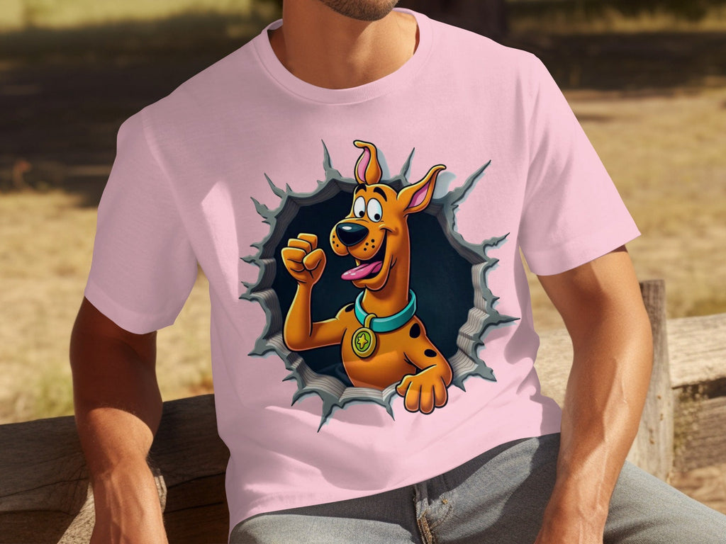 Scooby-Doo Cartoon Funny Dog Character Ripping T-Shirts