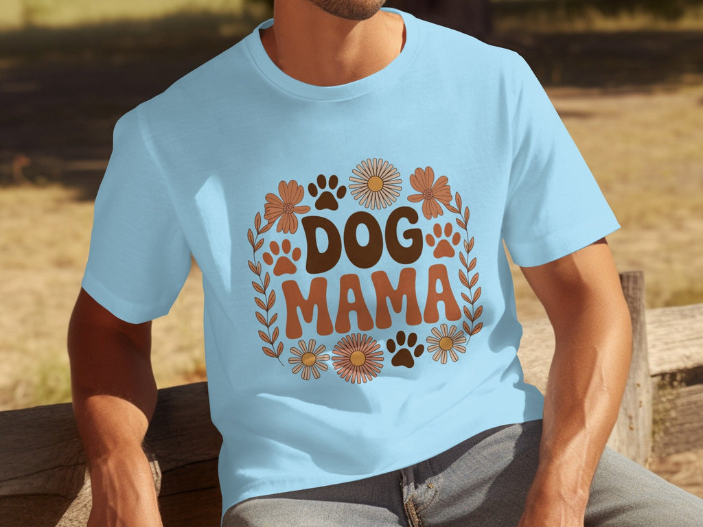 Dog Mama Floral Design Great Gift Idea for Her T-Shirts