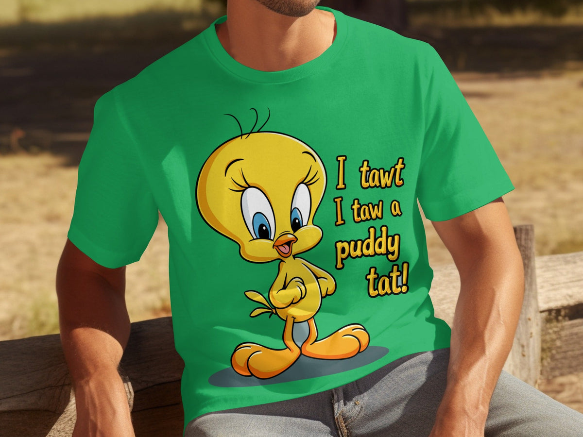 I Tawt I Taw A Puddy Tat Tweety Bird Cartoon T-Shirts