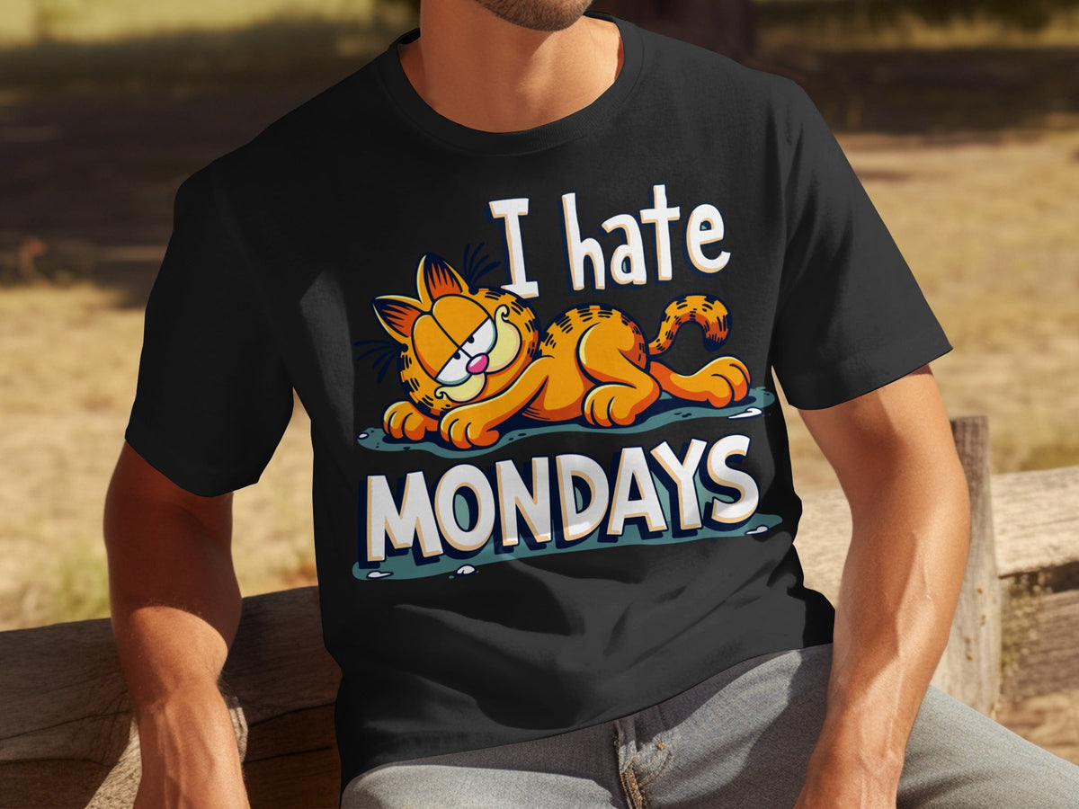 I Hate Mondays Garfield Graphic Novelty Style T-Shirts