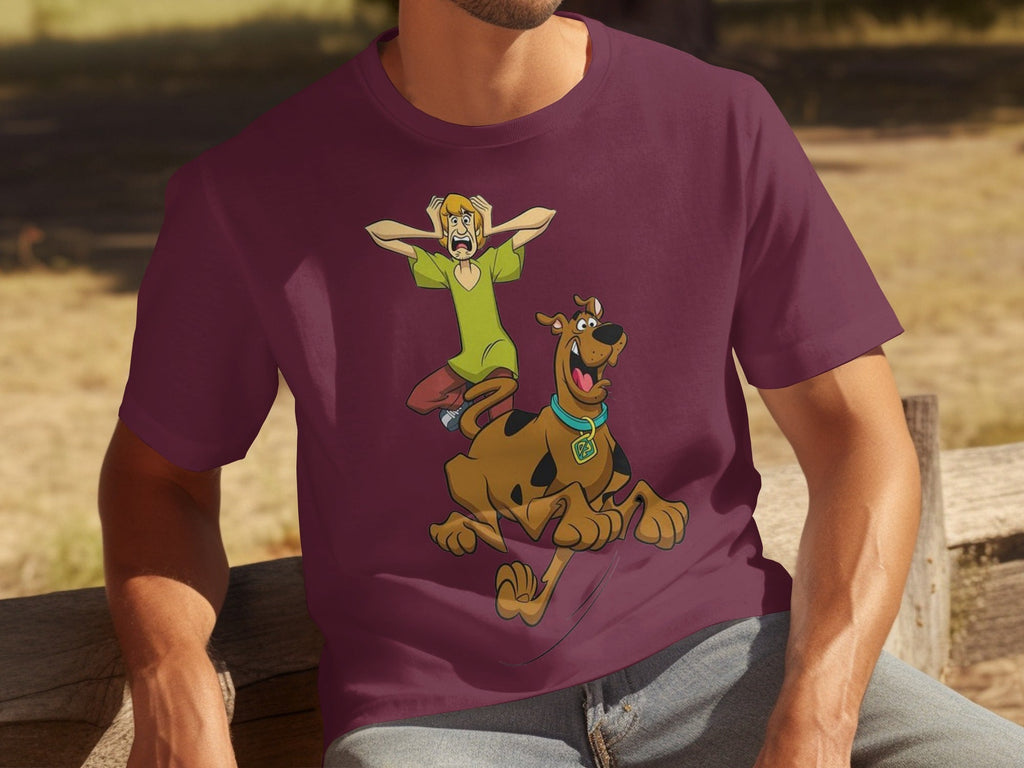 Scooby Doo Scared Shaggy On The Run Animated TV Show T-Shirts