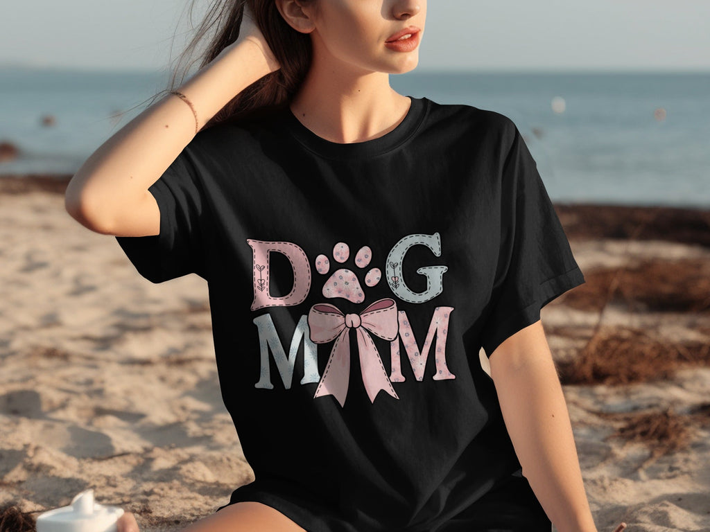 Floral Dog Mom Bow Design Perfect For All Lovers T-Shirts product image 15