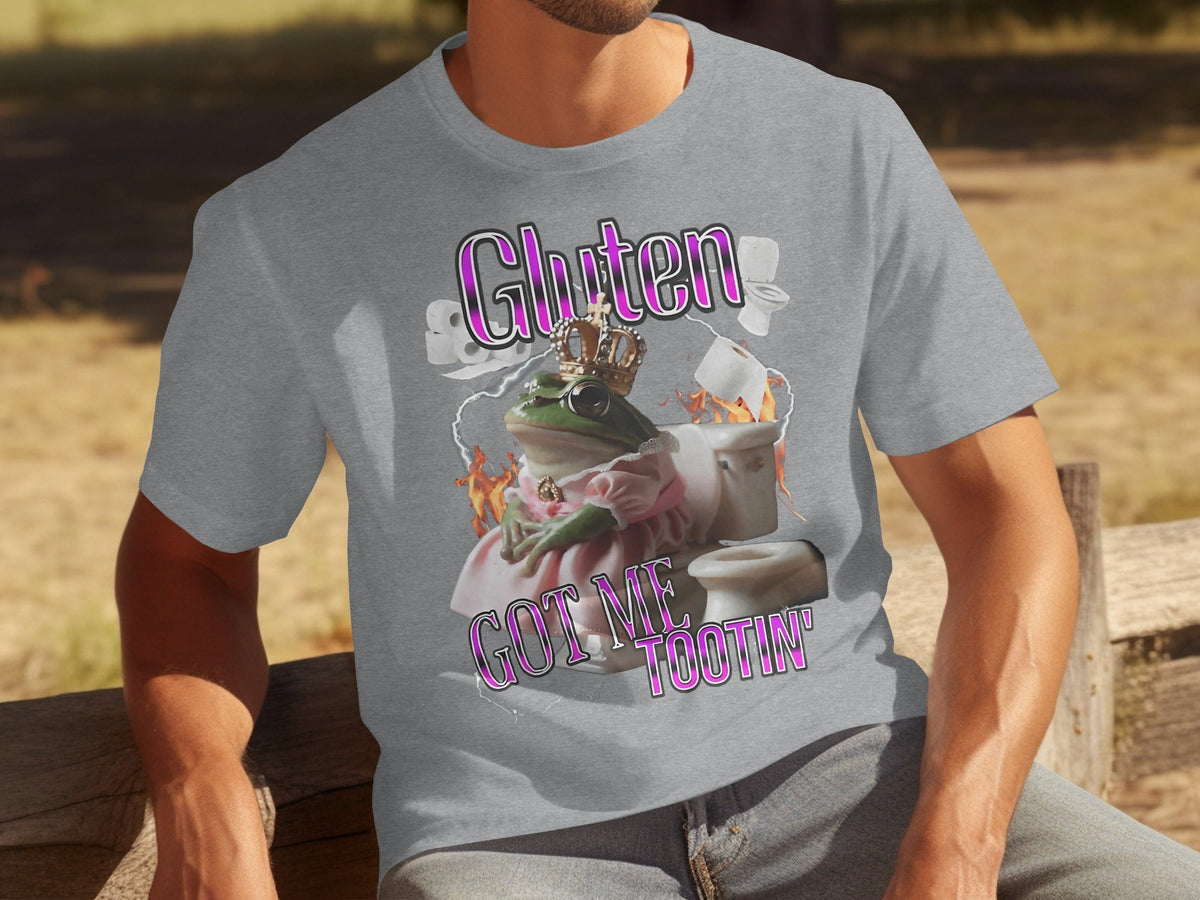 Gluten Got Me Tootin' Frog with Crown Bathroom Humor product image 15