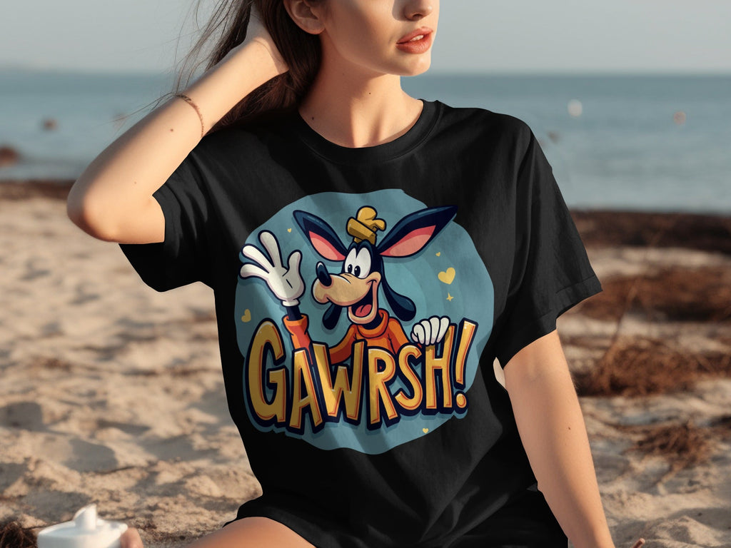 Goofy Gawrsh Cartoon Character Design Graphic T-Shirts