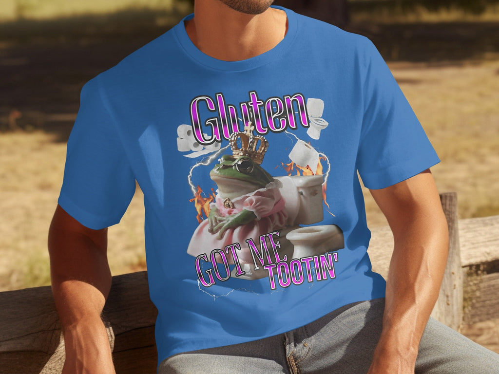 Gluten Got Me Tootin' Frog with Crown Bathroom Humor product image 5