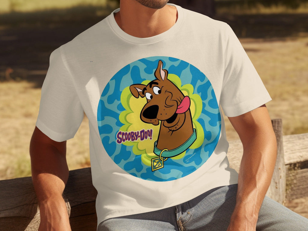 Scooby Doo Cartoon Character Head Tongue Out Design T-Shirts