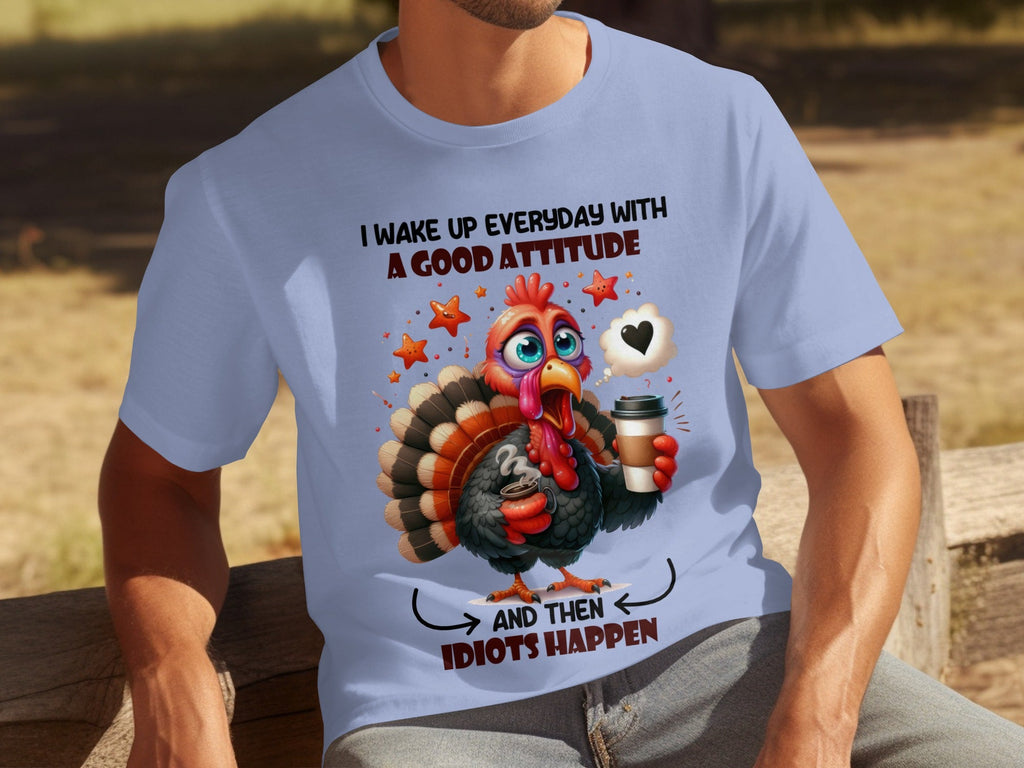 Good Attitude Turkey Humor Graphic Trendy Design T-Shirts