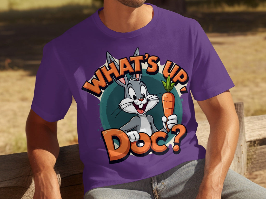 What's Up Doc Rabbit and Carrot Cartoon Graphic T-Shirts product image 25
