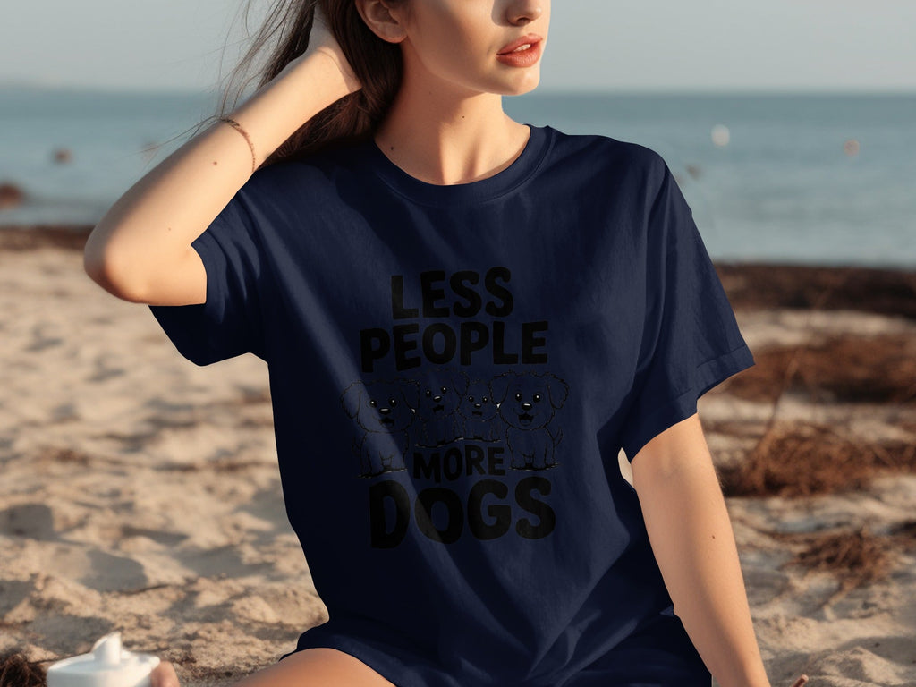 Less People More Dogs with Four Cute T-Shirts product image 9