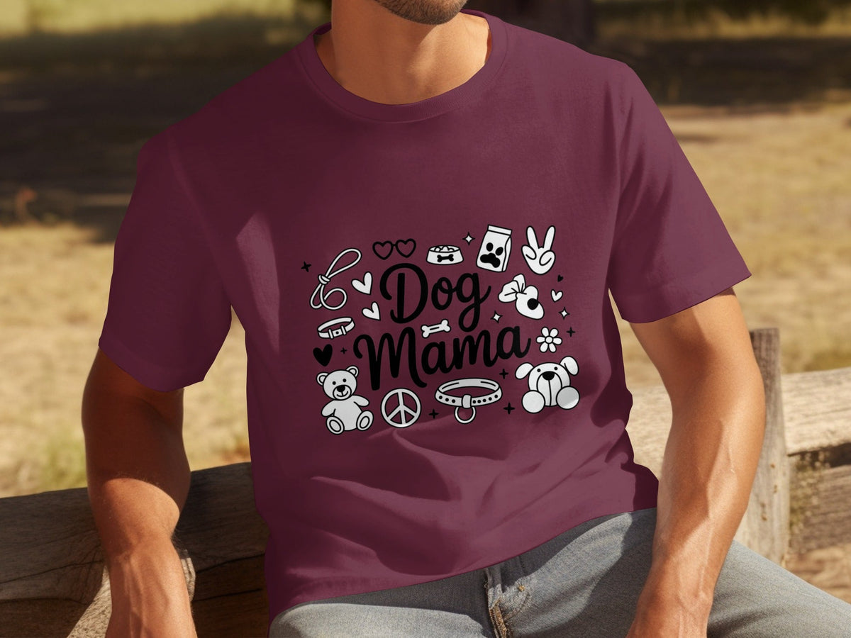 Dog Mama Doodle Graphic For Pet Lovers Cute Design T-Shirts