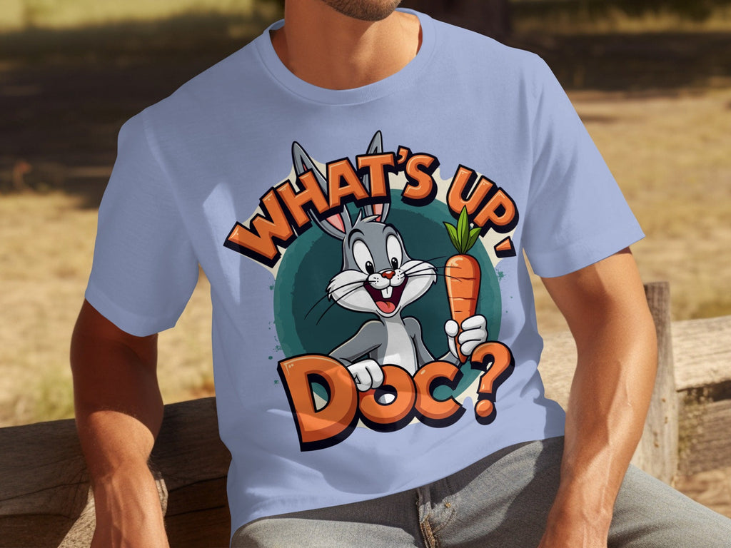 What's Up Doc Rabbit and Carrot Cartoon Graphic T-Shirts product image 28