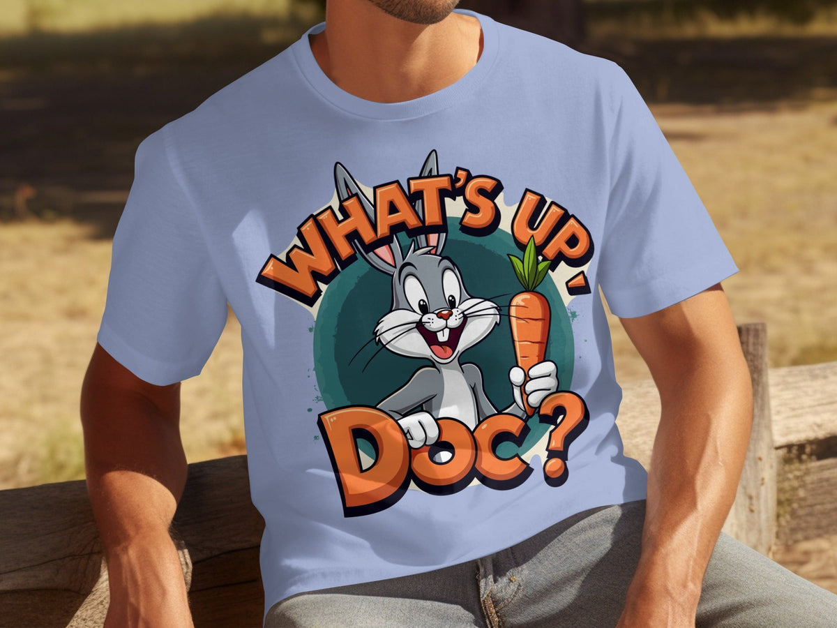 What's Up Doc Rabbit and Carrot Cartoon Graphic T-Shirts product image 28