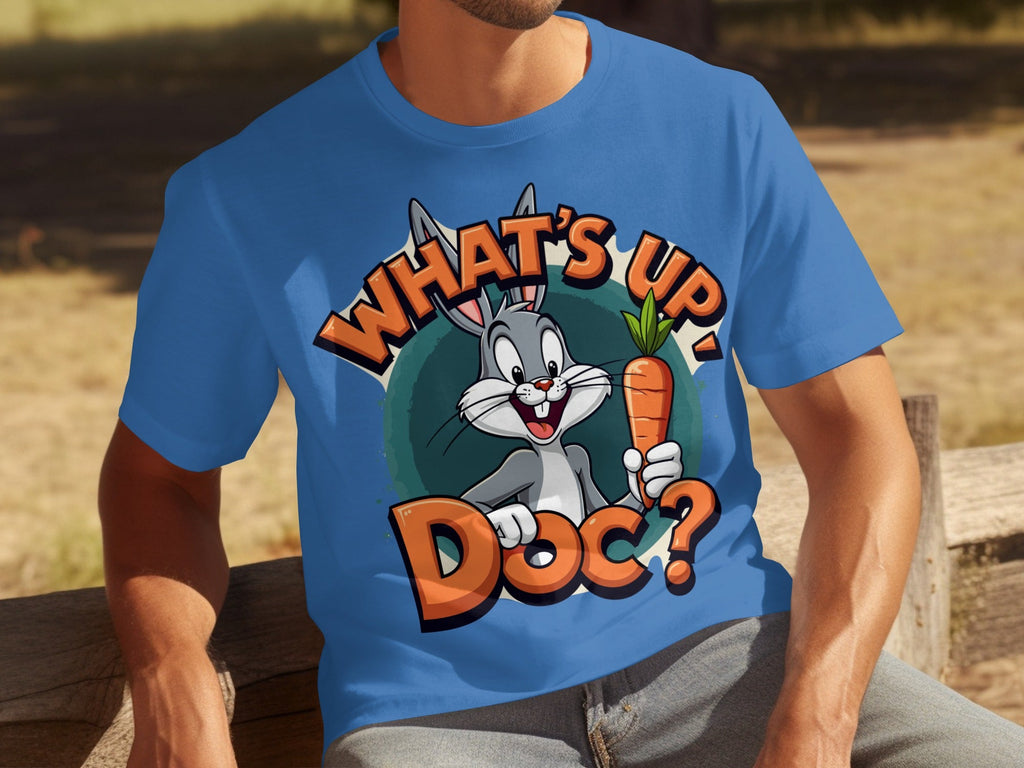 What's Up Doc Rabbit and Carrot Cartoon Graphic T-Shirts product image 17