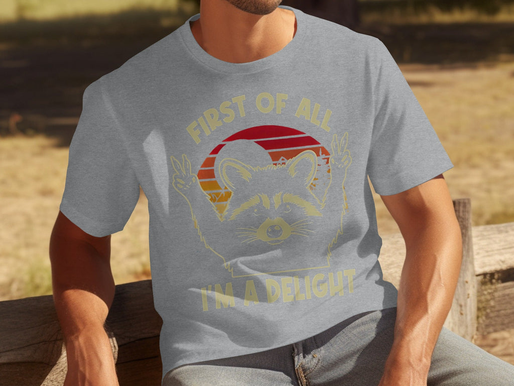 First Of All Im A Delight Vintage Raccoon Art T-Shirts product image 15