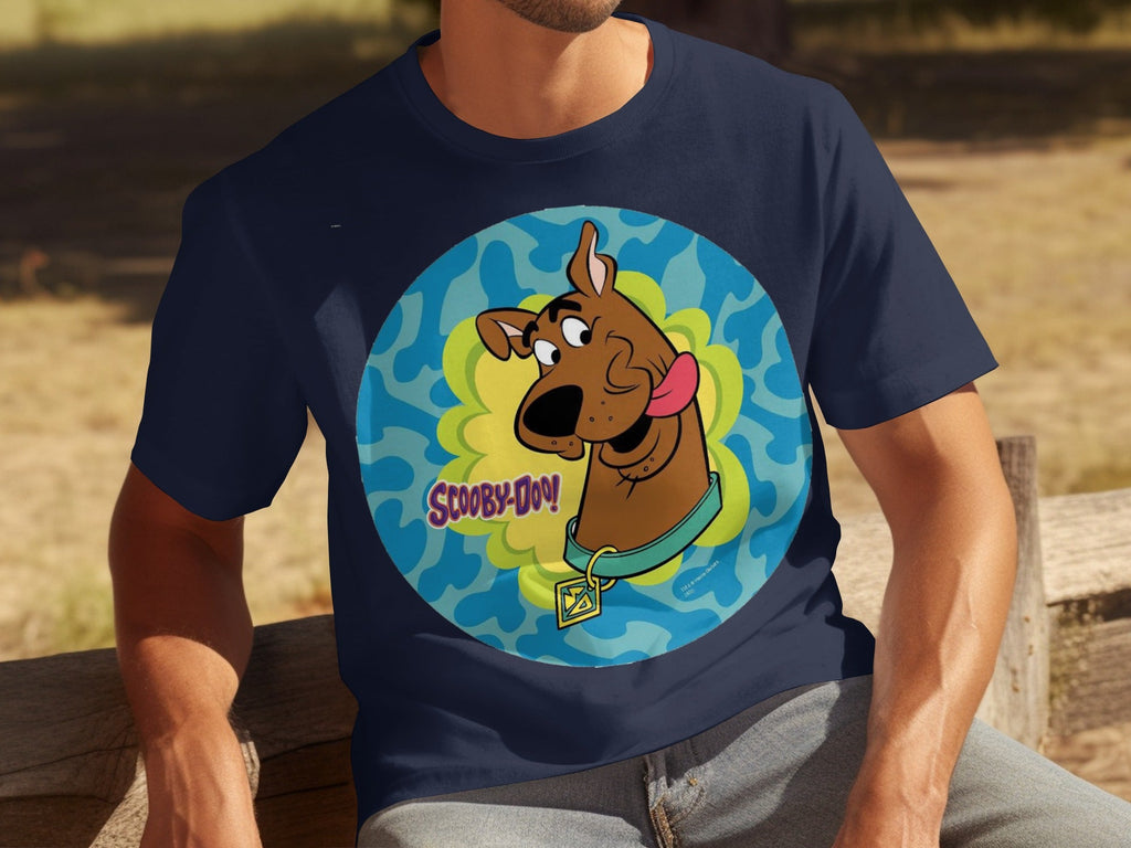 Scooby Doo Cartoon Character Head Tongue Out Design T-Shirts