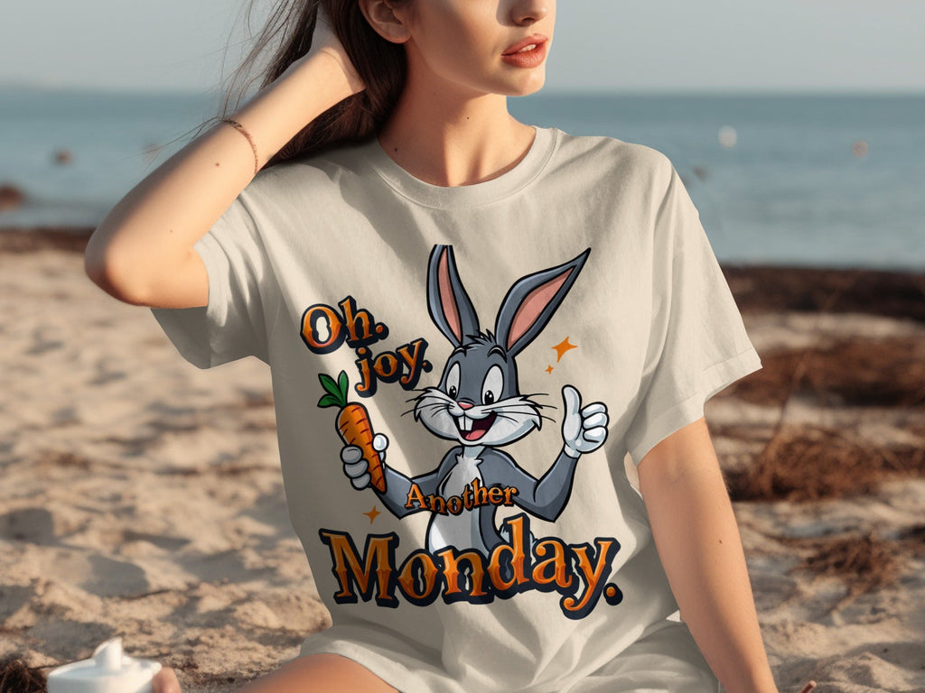 Oh Joy Another Monday Funny Bunny Graphic Design T-Shirts product image 7