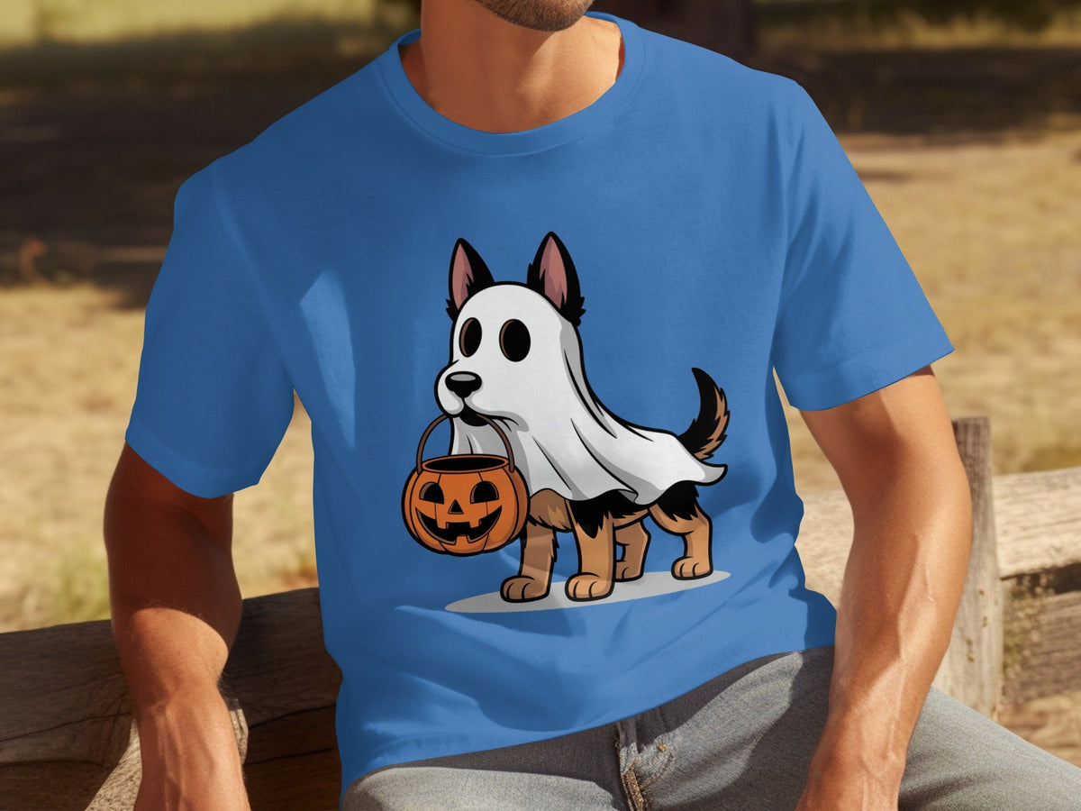 Halloween Dog Ghost Pumpkin Treat Cute Pet Cartoon T-Shirts