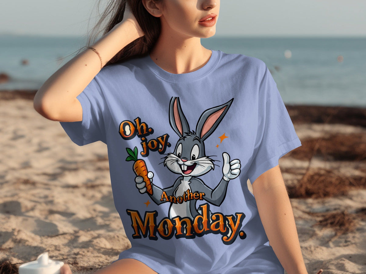 Oh Joy Another Monday Funny Bunny Graphic Design T-Shirts product image 13