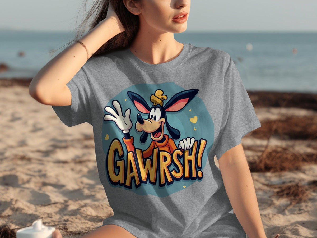 Goofy Gawrsh Cartoon Character Design Graphic T-Shirts