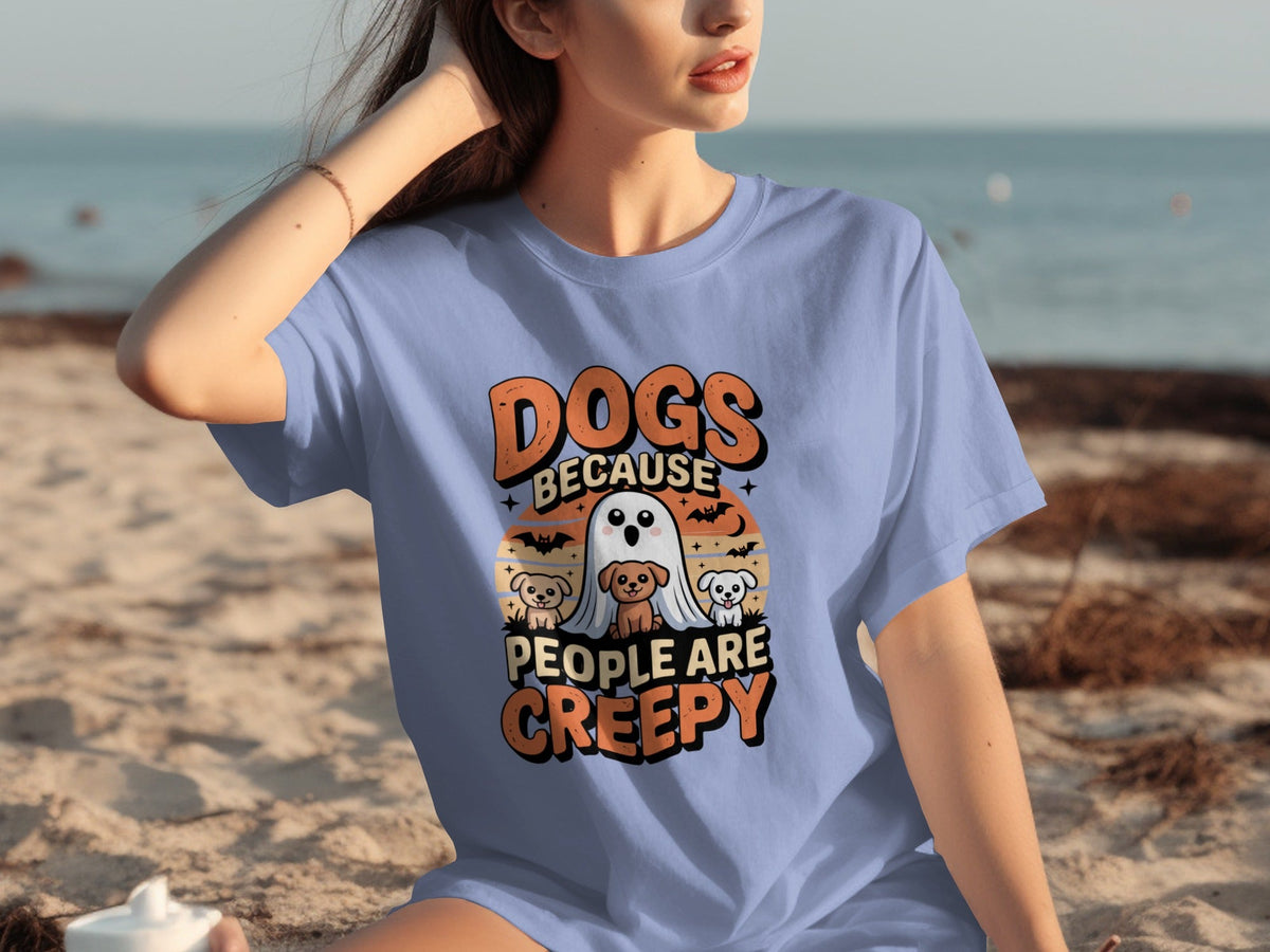 Dogs Because People Are Creepy Halloween Dogs T-Shirts