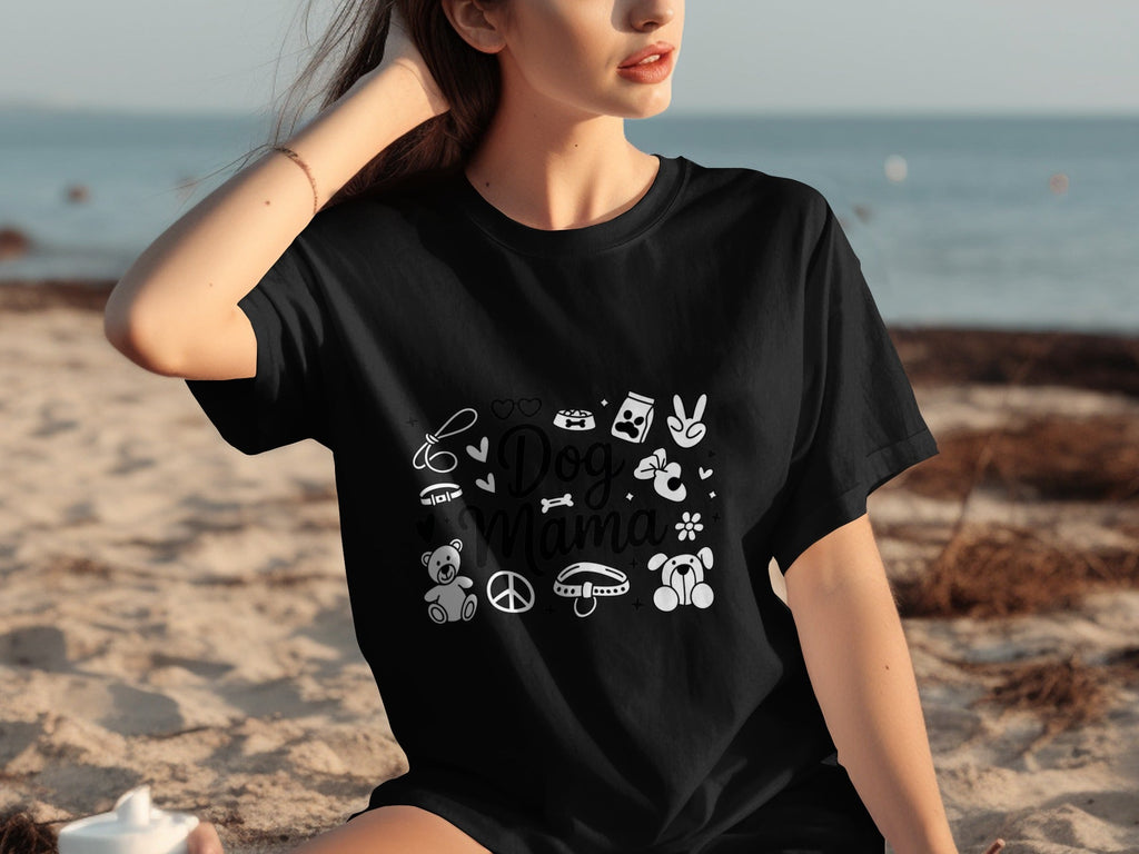 Dog Mama Doodle Graphic For Pet Lovers Cute Design T-Shirts