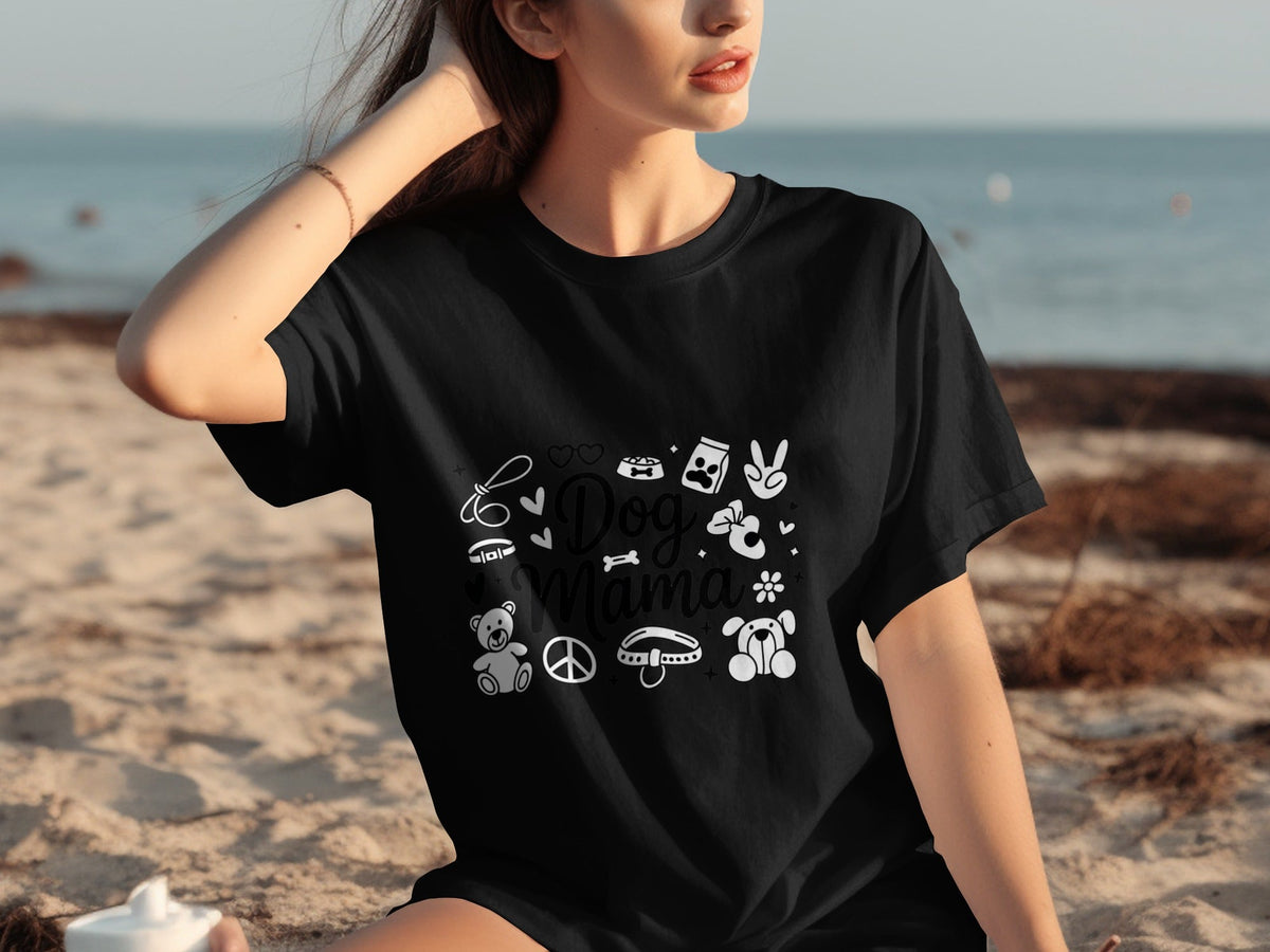 Dog Mama Doodle Graphic For Pet Lovers Cute Design T-Shirts