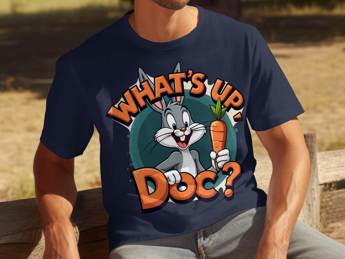 What's Up Doc Rabbit and Carrot Cartoon Graphic T-Shirts product image 24