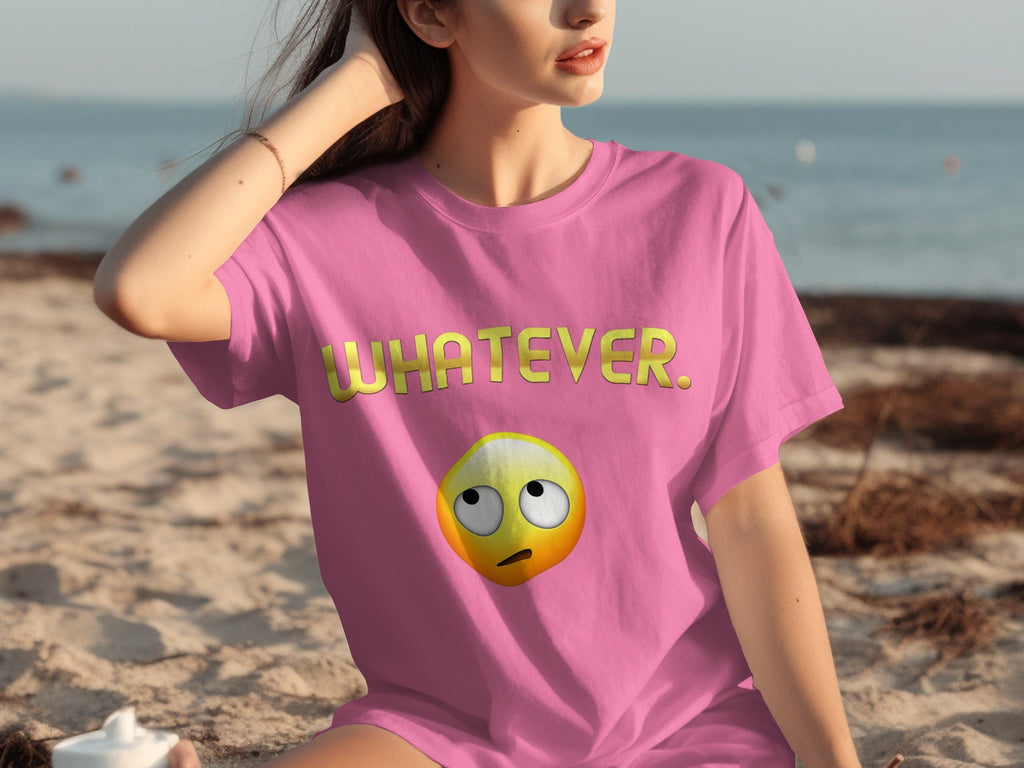 Whatever Emoji Expression Funny Sarcastic Attitude T-Shirts product image 19