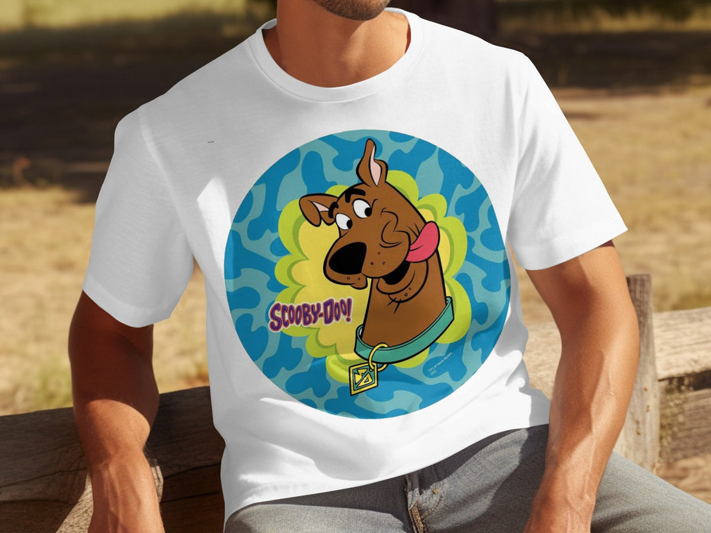 Scooby Doo Cartoon Character Head Tongue Out Design T-Shirts