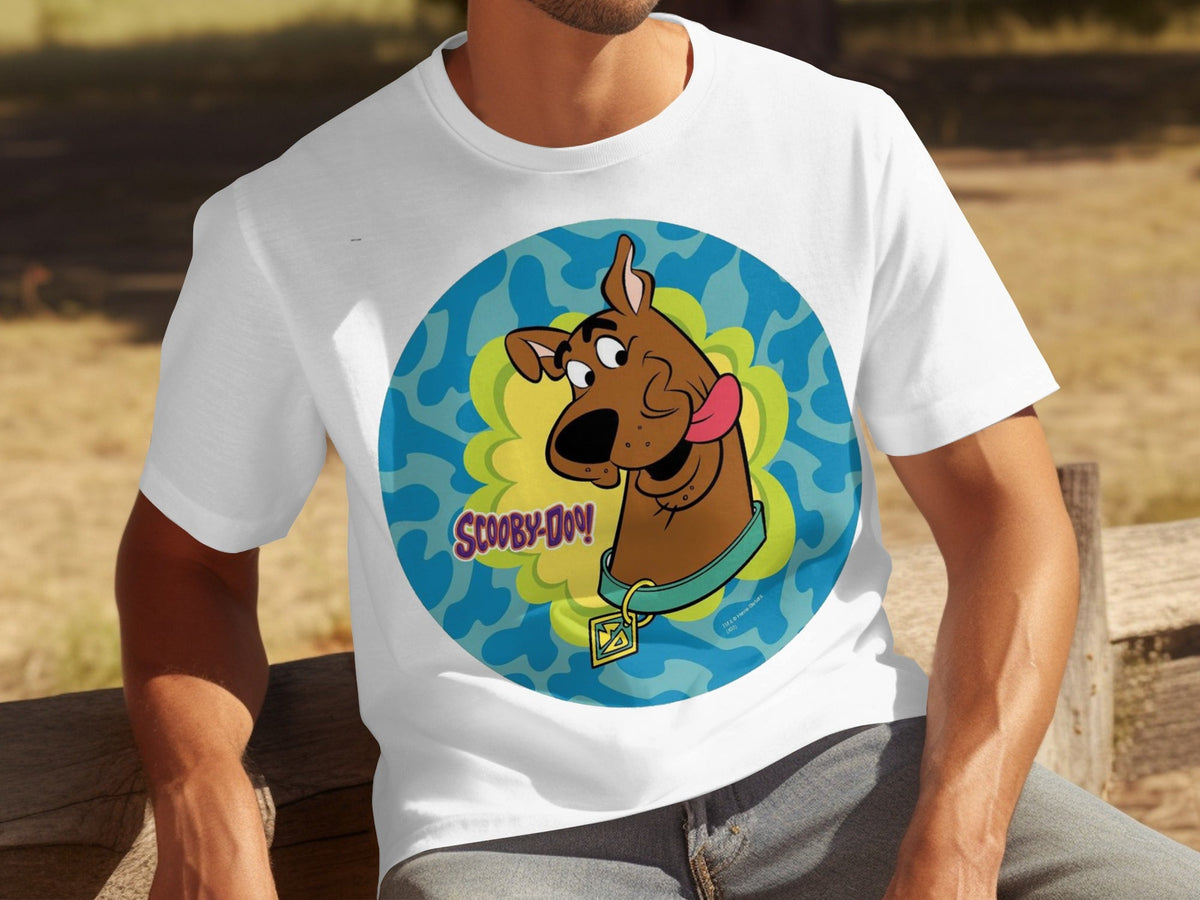 Scooby Doo Cartoon Character Head Tongue Out Design T-Shirts