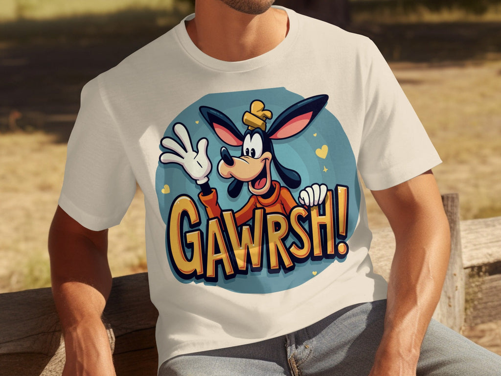 Goofy Gawrsh Cartoon Character Design Graphic T-Shirts